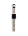 Beige Topographic Watch Strap Apple Watch Bands - SALAVISA