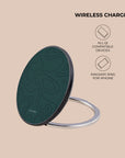 Forest Green Topographic Wireless Charger