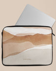 Beige Topographic Laptop Sleeve