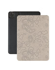 Beige Topographic iPad Case