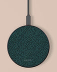 Green Polka Dots Wireless Charger