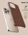 Burnt Orange Polka Dots Phone Case