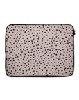 Rose Pink Polka Dots Laptop Sleeve