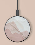 Pink & Gold Abstract Wireless Charger