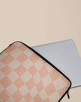 Neutral Wave Checkered Laptop Sleeve