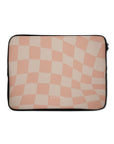 Neutral Wave Checkered Laptop Sleeve