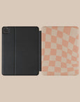 Neutral Wave Checkered iPad Case