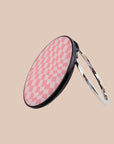 Pink Wave Checkered Wireless Charger