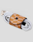 Orange Wave Checkered EcoWrap Cord