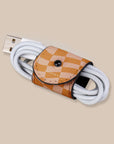 Orange Wave Checkered EcoWrap Cord