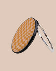 Orange Wave Checkered Wireless Charger