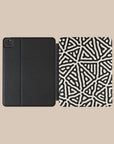 Black & White Paths iPad Case