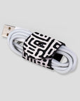 Black & White Maze EcoWrap Cord