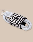 Black & White Maze EcoWrap Cord