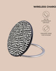 Black & White Maze Wireless Charger