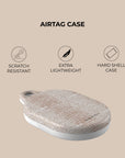 Pink Crocodile AirTag Holder