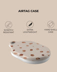 Beige Animal Skin AirTag Holder