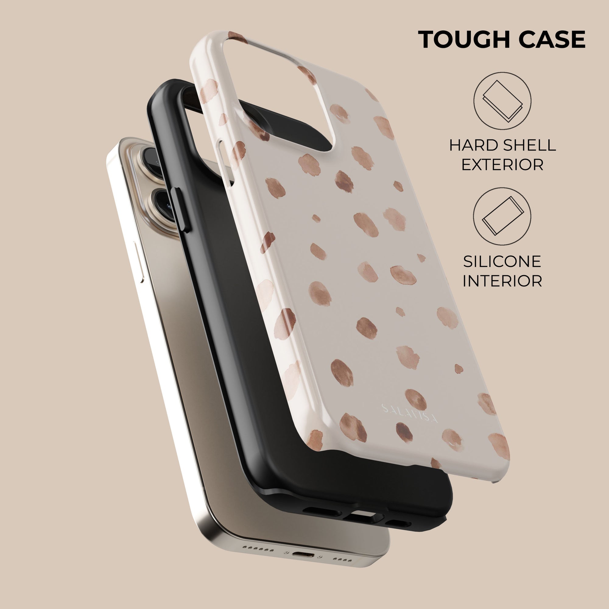 Beige Animal Skin Phone Case