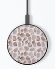 Brown Watercolor Safari Wireless Charger