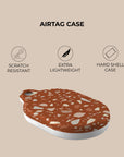 Orange Terrazzo AirTag Holder