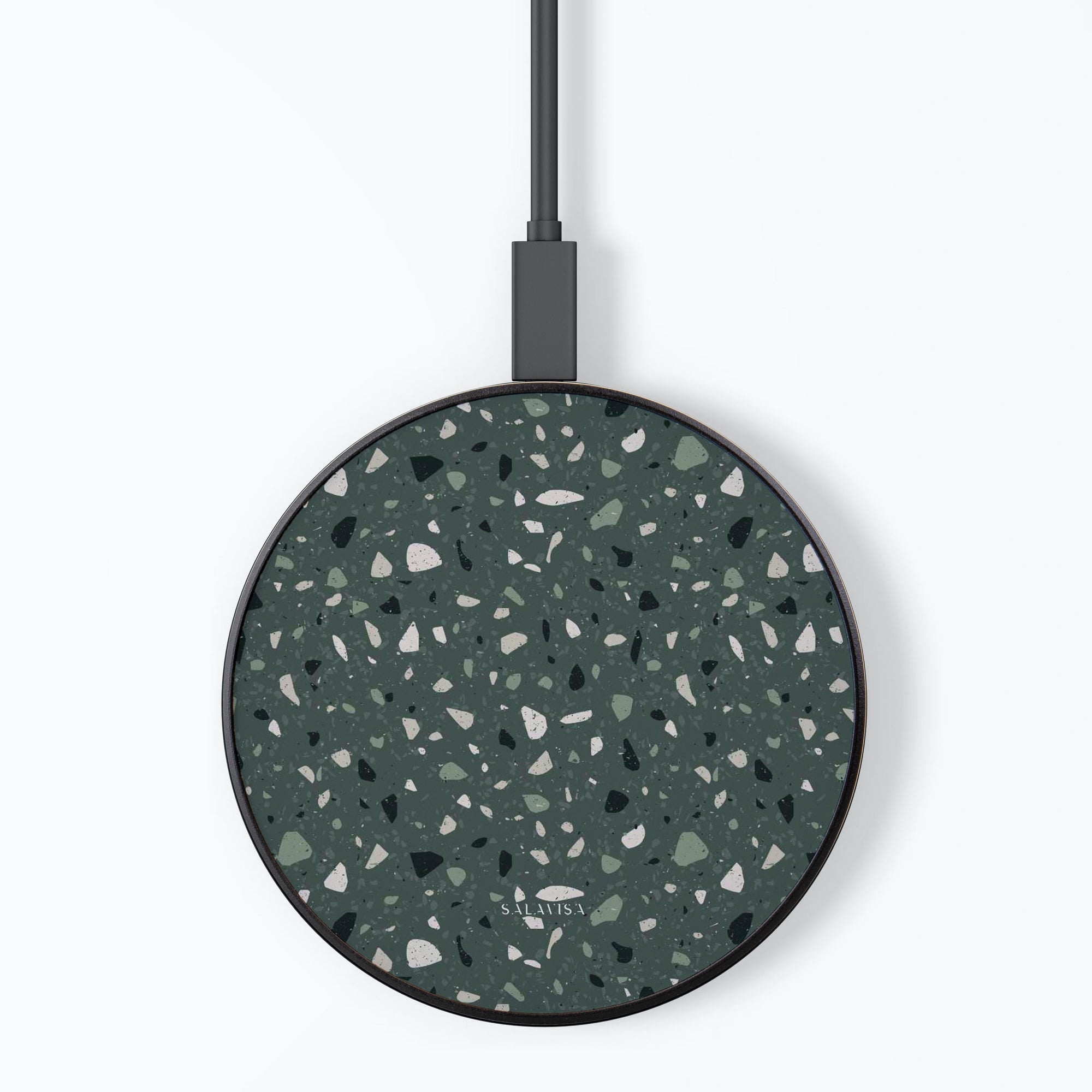 Green Terrazzo Wireless Charger