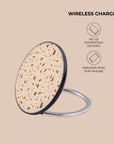 Cream Terrazzo Wireless Charger