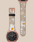 Beige Daisy Galaxy Watch Band