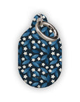 Dark Blue Summer Leafs AirTag Holder