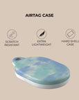 Ocean Green Tie Dye AirTag Holder