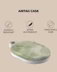 Green Tie Dye AirTag Holder