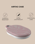 Pink Swirl AirTag Holder