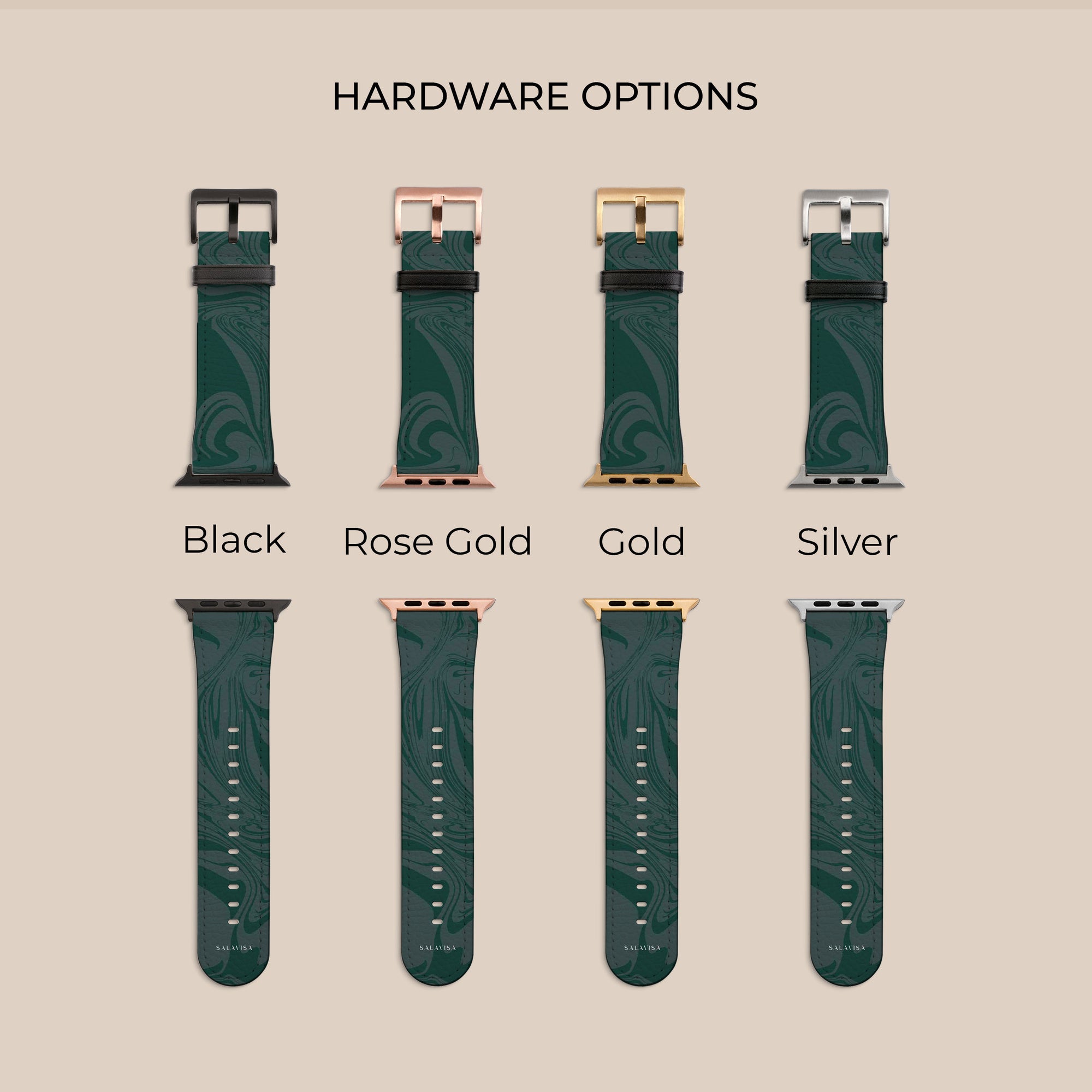 Dark Green Swirl Apple Watch Band