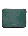 Dark Green Swirl Laptop Sleeve