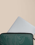 Dark Green Swirl Laptop Sleeve