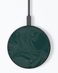 Dark Green Swirl Wireless Charger