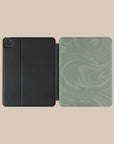 Light Green Swirl iPad Case