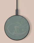 Light Green Swirl Wireless Charger