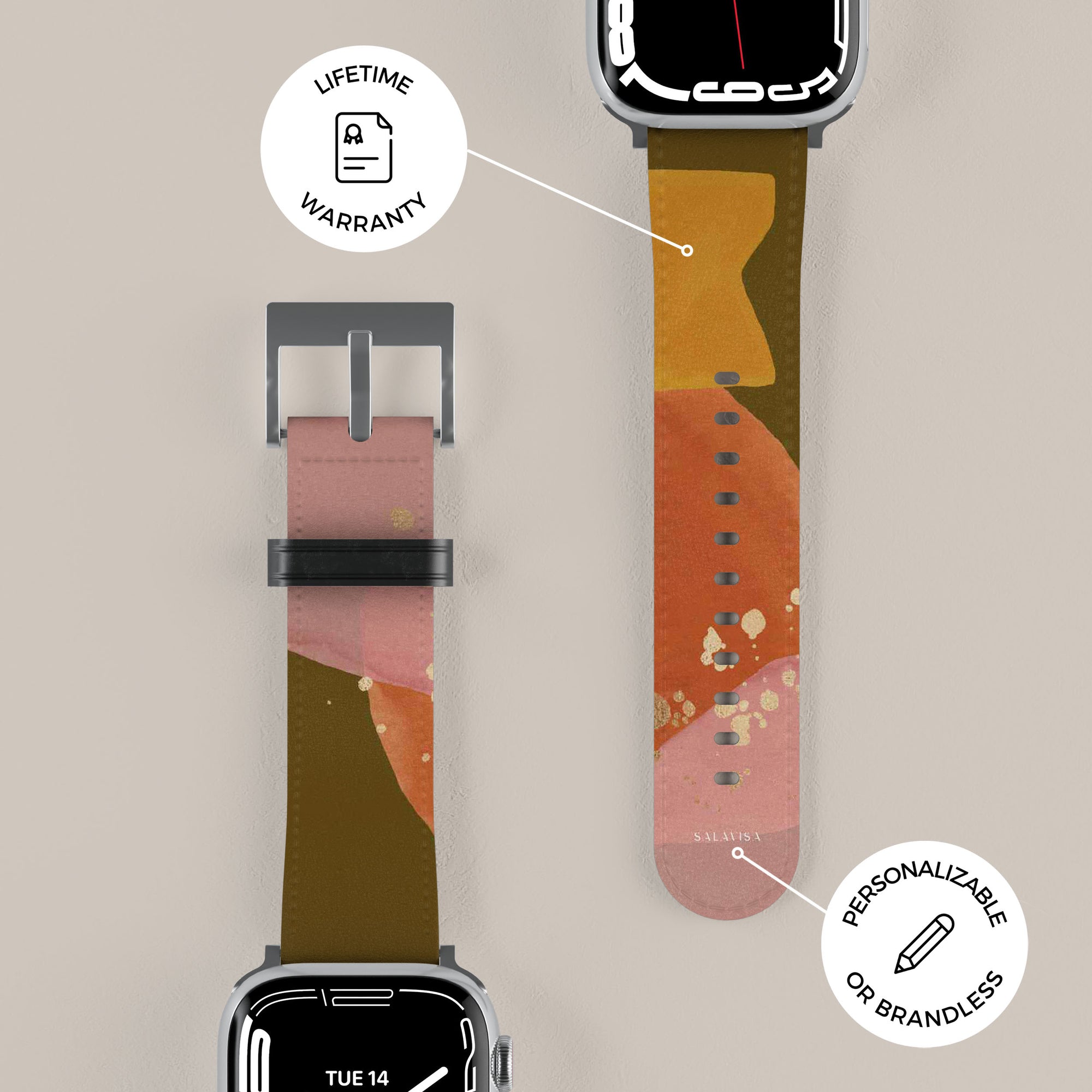 Olive Zen Watercolor Apple Watch Band