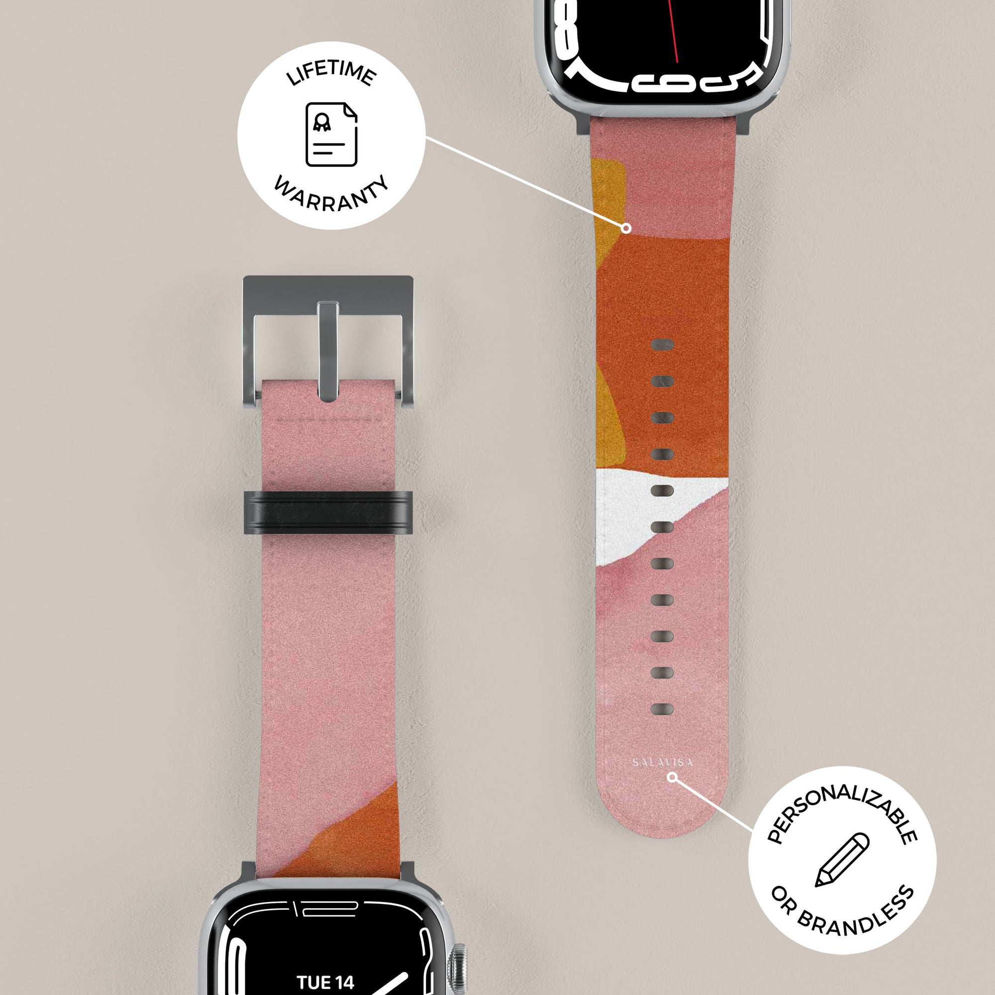 Pure Pink Watercolor Apple Watch Band