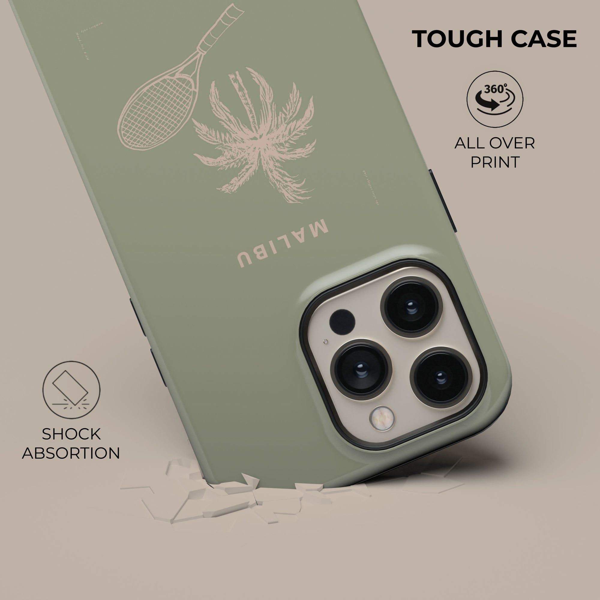 Green Mint Malibu Phone Case