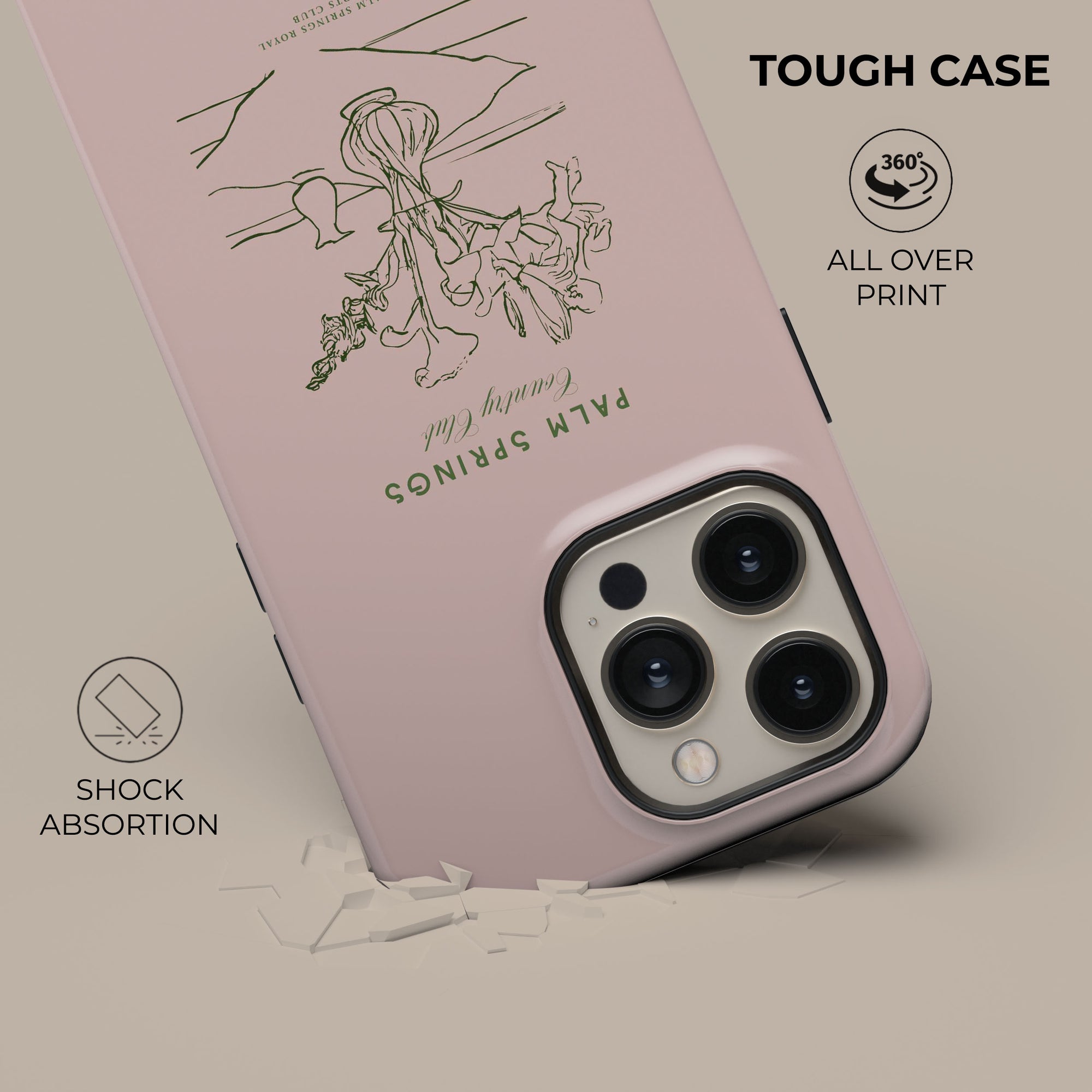 Pink Pam Springs Phone Case