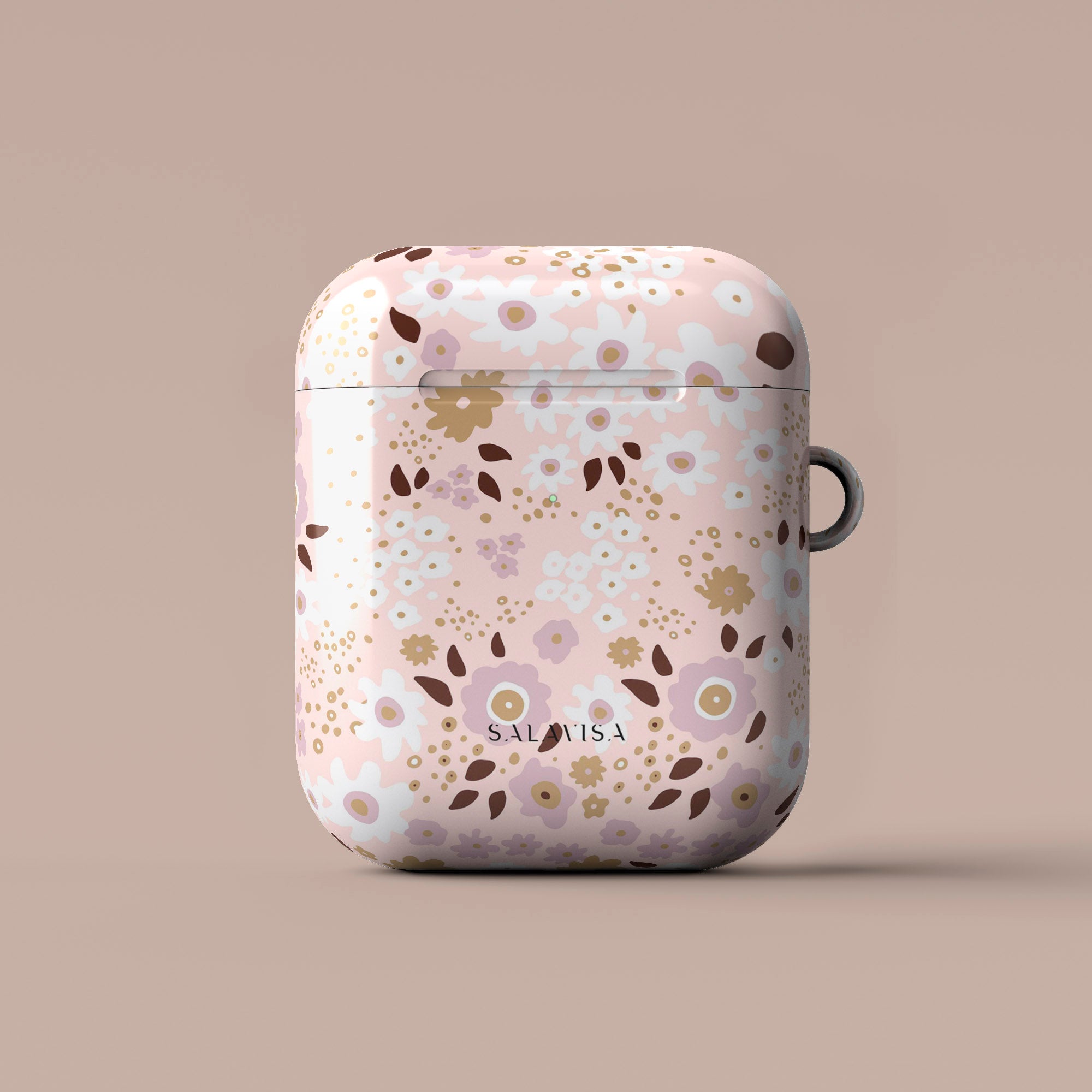 Pink Ditsy AirPods Case