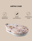 Pink Ditsy AirTag Holder