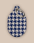 Blue Houndstooth AirTag Holder
