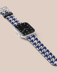 Blue Houndstooth Apple Watch Band