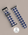 Blue Houndstooth Apple Watch Band