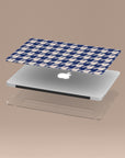 Blue Houndstooth MacBook Case