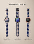Blue Houndstooth Galaxy Watch Band