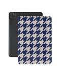 Blue Houndstooth iPad Case