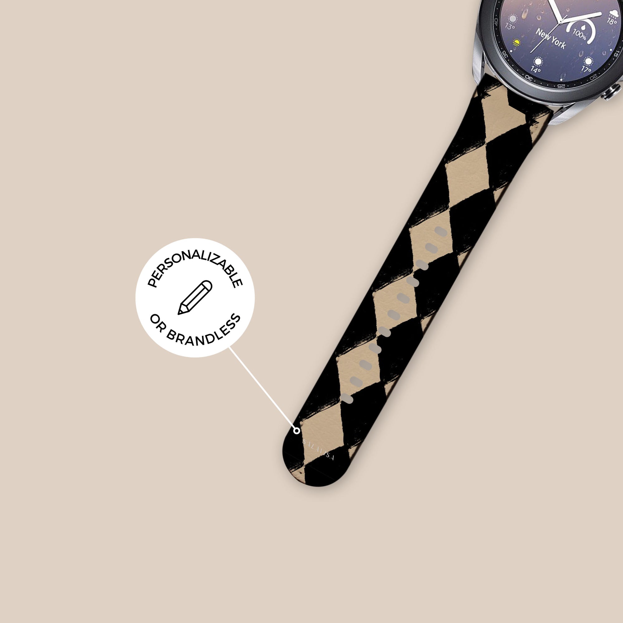 Diamond Chess Galaxy Watch Band